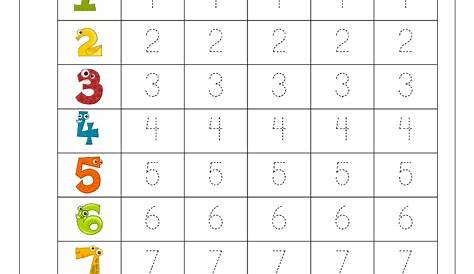 Trace Numbers 1 20 | Kiddo Shelter | Printable Number Tracing