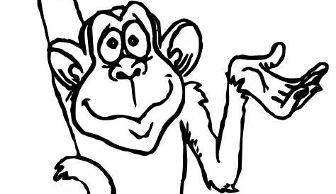 Monkey Coloring Pages | Free download on ClipArtMag