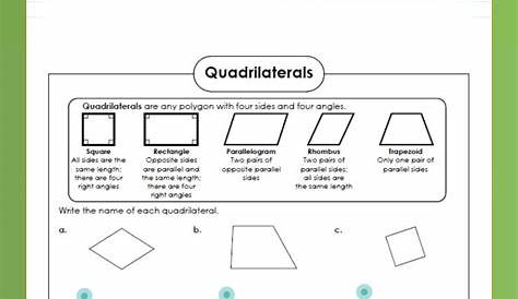 Quadrilaterals | Interactive Worksheet | Wizer.me