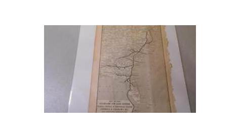 Original Map of the Seaboard Air Line System Florida Central + from