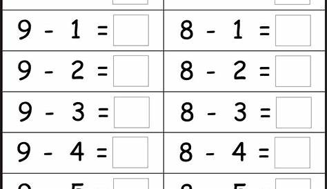 Subtraction - 4 Worksheets … | 1st grade math worksheets, Math