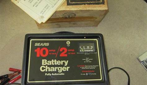 sears automatic battery charger