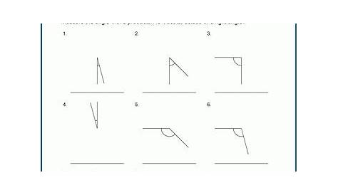 angles worksheets 4th grade