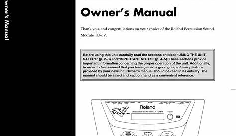 roland td11 manual