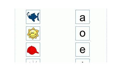 Free Preschool & Kindergarten Vowels Worksheets - Printable | K5 Learning
