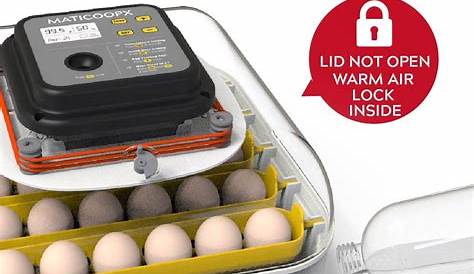 Maticoopx 30 Egg Incubator with Humidity Display and Egg Candler