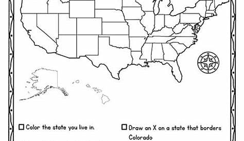 USA Map Worksheets - Superstar Worksheets