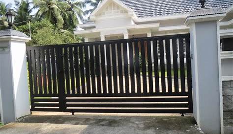 manual sliding fence gate