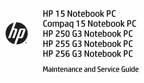 HP 15 MAINTENANCE AND SERVICE MANUAL Pdf Download | ManualsLib