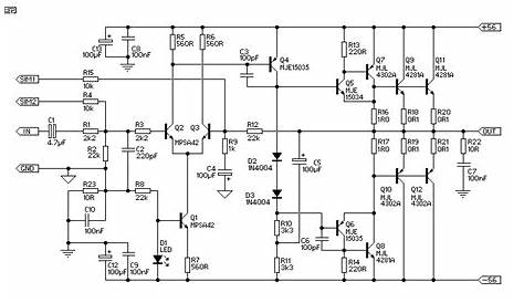 Build a 300 Watt Subwoofer Power Amplifier Circuit Diagram | Electronic