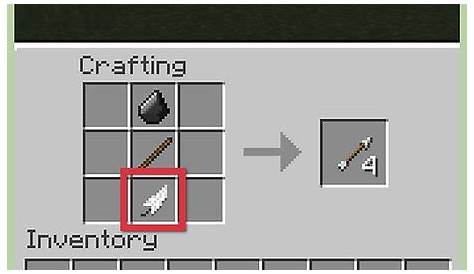 how to make minecraft bow and arrow