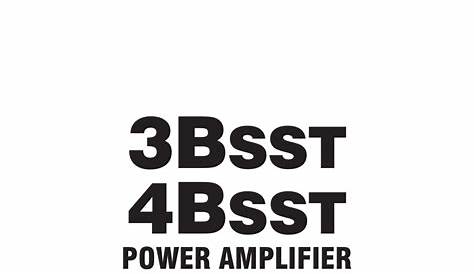 bryston 3bsst power amplifier owner's manual