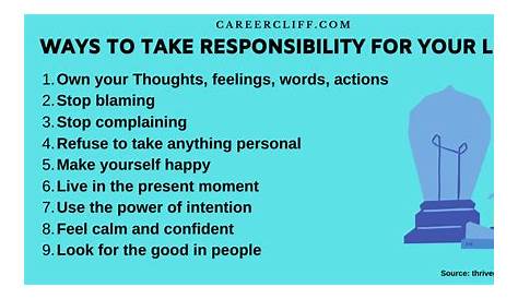 3 Easiest Steps for Taking Personal Responsibility - CareerCliff