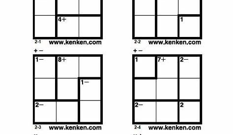 kenken printable