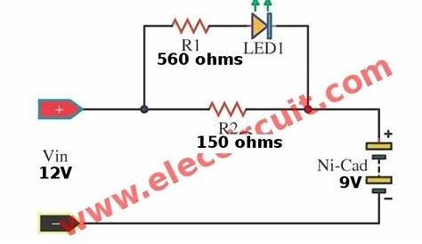 nicad battery charger circuit diagram