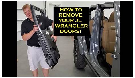 HOW TO REMOVE YOUR JEEP WRANGLER JL DOORS QUICKLY AND SAFELY - YouTube