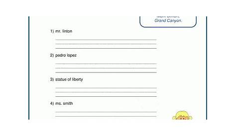 Awesome 10 Capital Letter Worksheet For Grade 1 Background - Small