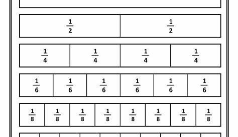 fraction bars worksheet