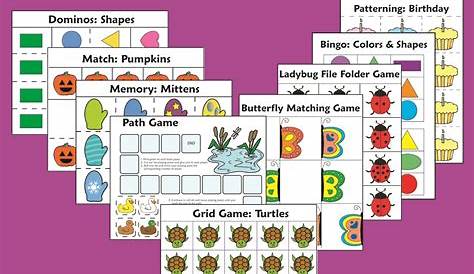 printable games for kindergarten