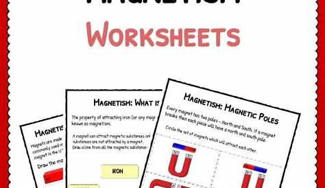 magnetism worksheet for kids
