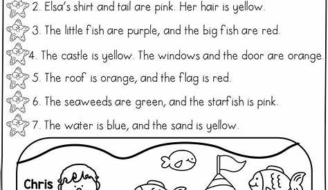 FREE Read and Color Listening Comprehension These are super duper cute