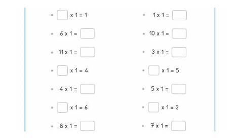 Free Times Table Test Sheets Printable