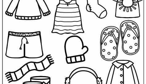 Summer Clothes Coloring Pages - Coloring Home