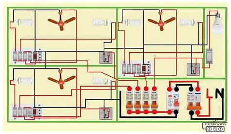complete electrical house wiring diagram - YouTube