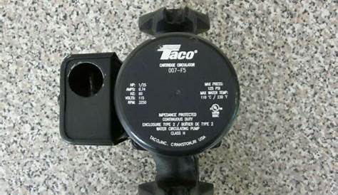 Taco 007-f5 1/25hp 115v Cast Iron Cartridge Circulator Pump for sale
