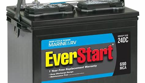 Everstart Lead Acid Marine Rv Deep Cycle Battery Group Size 29dc