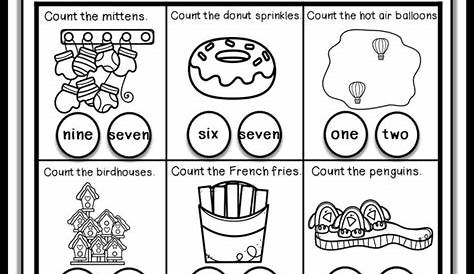 kindergarten learning numbers worksheets