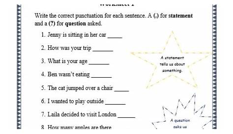 i statements worksheet for kids
