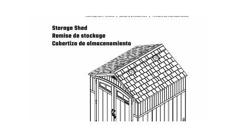 Craftsman CMXRSSC7750 Resin Storage Shed Gable Storage Shed Guide d