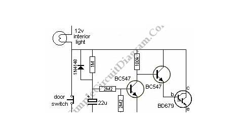 Car Interior Light Extender | Simple Circuit Diagram