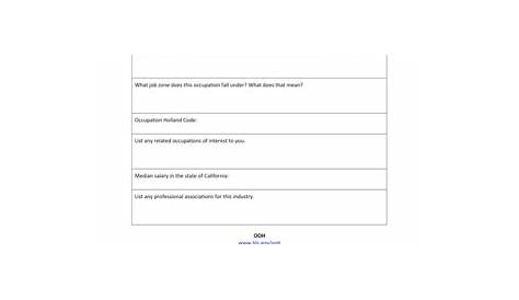 Career Exploration Worksheets PDF Form - Fill Out and Sign Printable