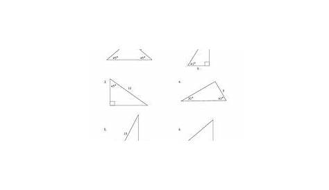 Special Right Triangles Worksheet for 10th Grade | Lesson Planet