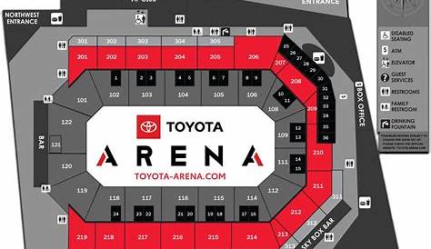 Seating Charts | Toyota Arena