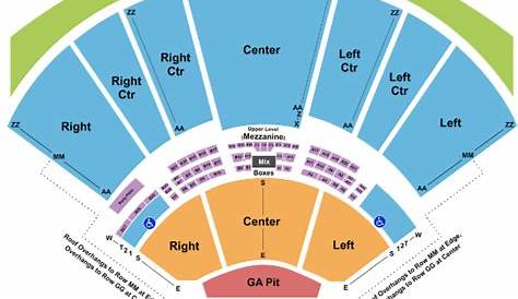 Tampa Amphitheatre Seating Chart | Elcho Table