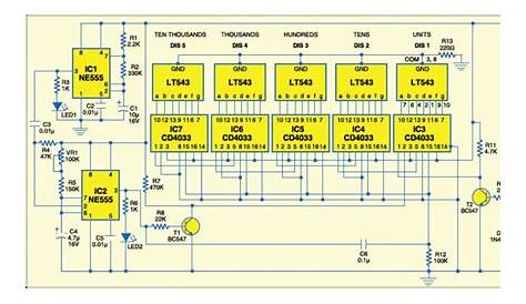 cd 4026 circuit diagram