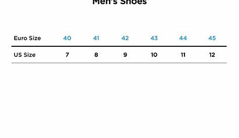 versace shoes size chart