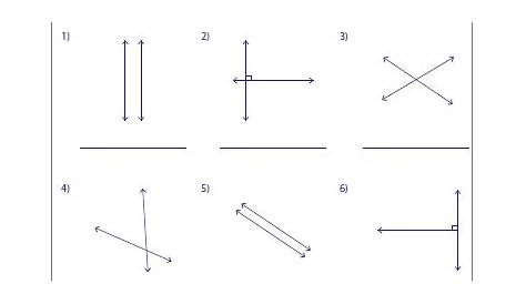 32 Parallel And Perpendicular Lines Worksheet Algebra 1 Answers