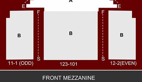 golden state theater seating chart