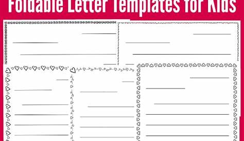 FREE Valentine Letter Templates for Kids - This Reading Mama