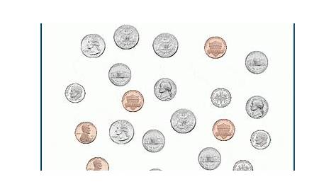 value of coins worksheet