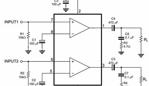 IC - TDA2822 - Dual Power Amplifier