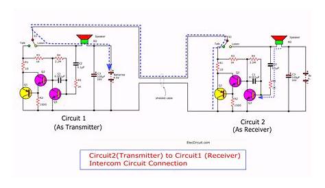 4 way intercom circuit diagram