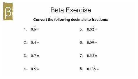 terminating and recurring decimals worksheet
