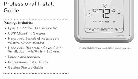 honeywell t6 pro install manual