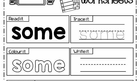 1st grade sight words printables worksheets printable worksheets - free