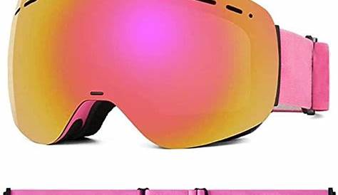 Snow Ski Goggles - Snow Goggles Helmet Compatible - Double Lens Anti